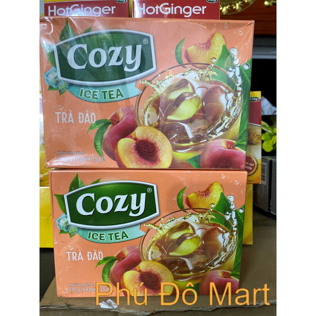 TRÀ COZY ICE TEA HƯƠNG CHANH /HƯƠNG ĐÀO _ Hộp 270G