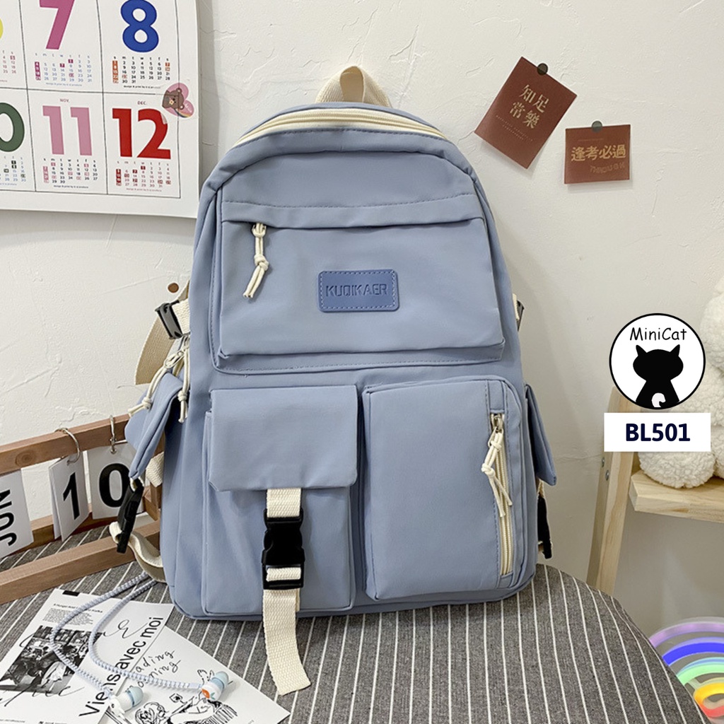 Balo nam nữ thời trang đi học, du lịch, chống thấm nước, cá tính MiniCat BL501