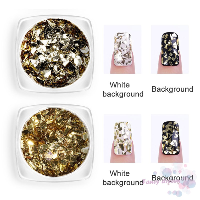 Set 6 hộp sequin lấp lánh dùng để trang trí móng chuyên dụng