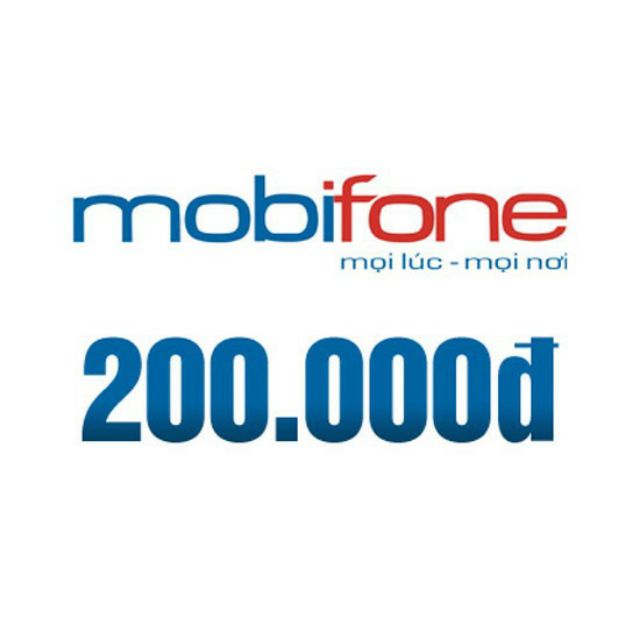 Thẻ cào 200k MobiFone