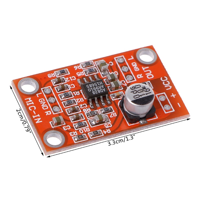 Bảng Mạch Khuếch Đại Âm Thanh Micro AD828 Cho DC 3 8V