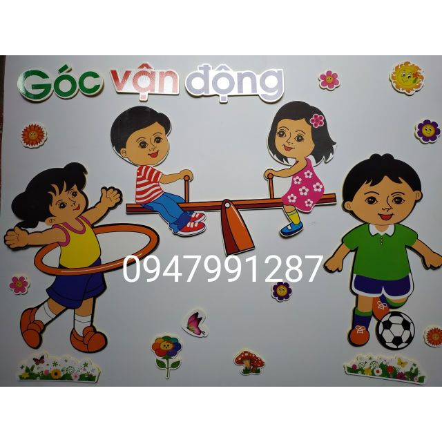 Combo tranh góc xốp mầm non