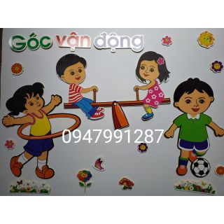 Combo tranh góc xốp mầm non