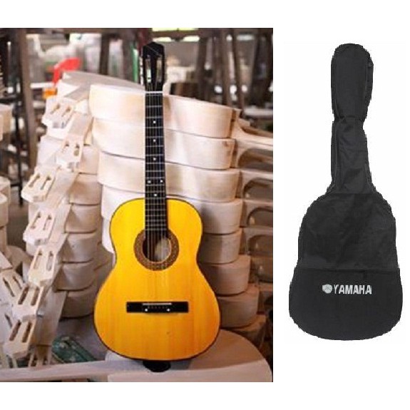 Combo bao vải và Đàn guitar GCB505 mặt gỗ thông dây inox quấn đồng âm thanh tốt