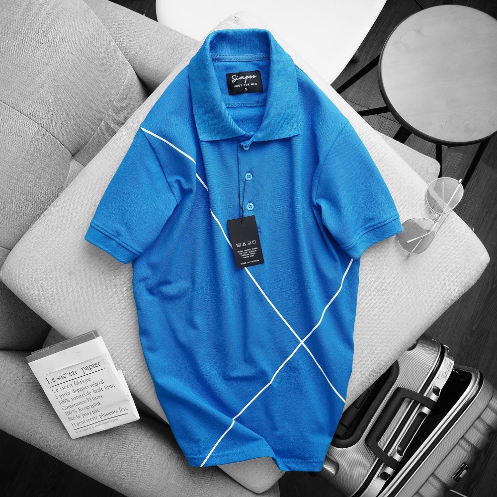 Áo thun Nam cổ bẻ tay ngắn - B045