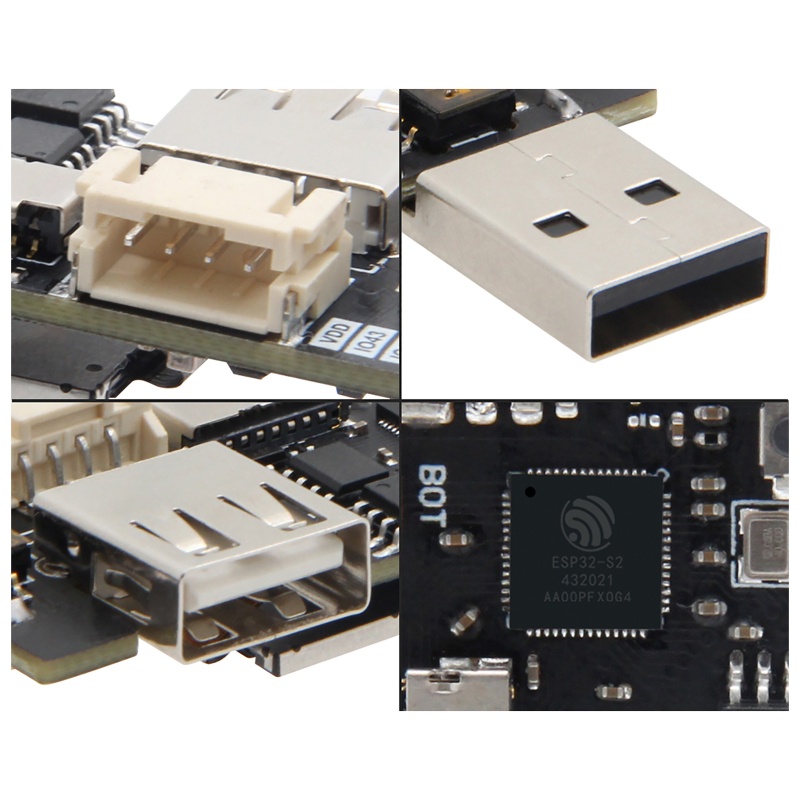 Mô Đun WIFI Không Dây ESP32-S2 OTG 1 14 LCD Hỗ Trợ TF