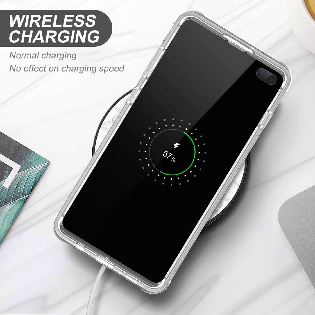Ốp điện thoại TPU trong suốt mỏng cho Samsung Galaxy S10 S9 S8 S7 S6 Plus Note10 Note9
