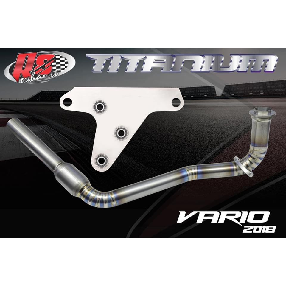 Cổ pô titan + pass 4 ROAD R8 cho Vario 2018 - SH150 Italy 4road_Dochoixemaynhapkhau