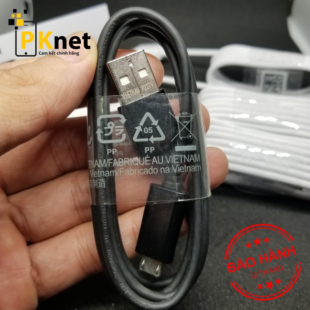 Cáp Micro sạc nhanh chính hãng Samsung, dài 1m2 [bảo hàng 1 đổi 1 trong 60 ngày]