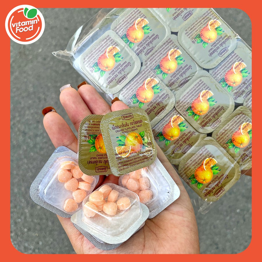 Kẹo C Vị Cam Thái Lan Hình Trái Tim | Vitamin Food