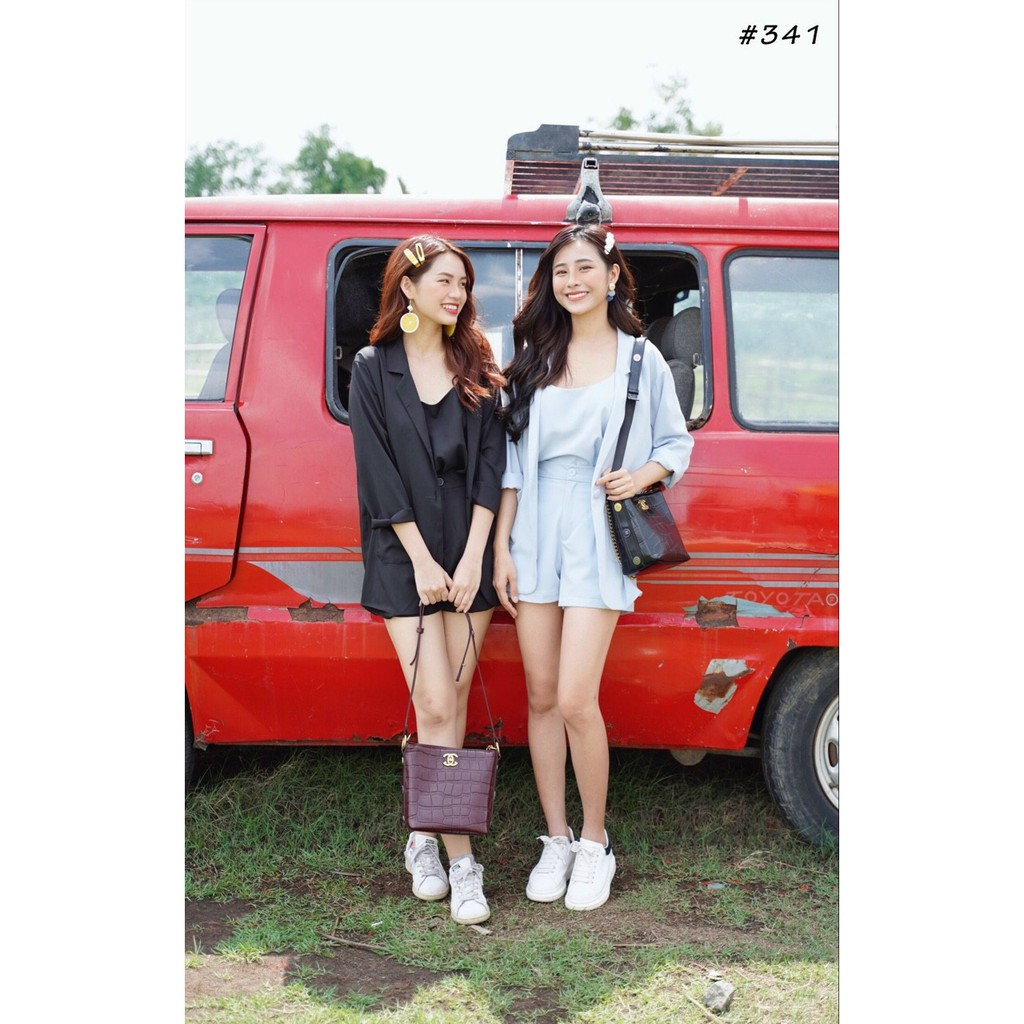 Set Vest Nữ  𝑭𝑹𝑬𝑬𝑺𝑯𝑰𝑷  Set Vest Nữ 3 Món Chất Tuyết Mưa,Vest Nữ Hàn Quốc,LY STORE