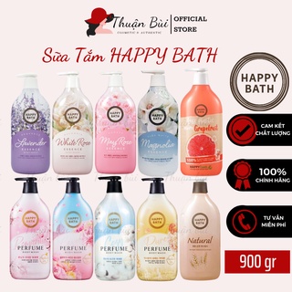 Sữa tắm nước hoa HAPPY BATH, Sữa tắm trắng da toàn thân Hàn Quốc chai 900gr