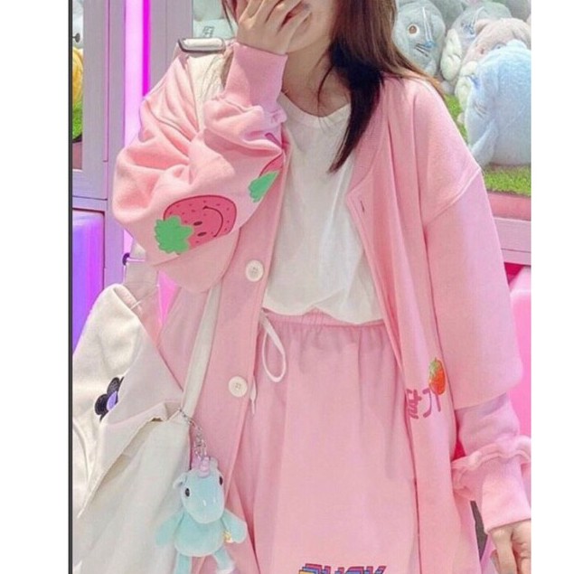 Áo Sweater - Áo Khoác Nỉ Nữ Nam Unisex Dâu Tây Siêu Hot - Kèm DEAL Sốc | BigBuy360 - bigbuy360.vn