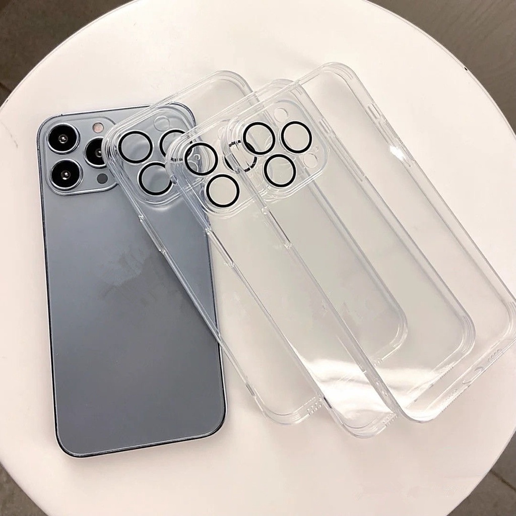 Ốp Điện Thoại for iPhone 14 Pro Max Mỏng Trong Suốt Có Túi Khí Bảo Vệ Camera Chống Sốc Cho for iPhone 14 12 Pro max 13 Mini iPhone13 11 12 Pro max