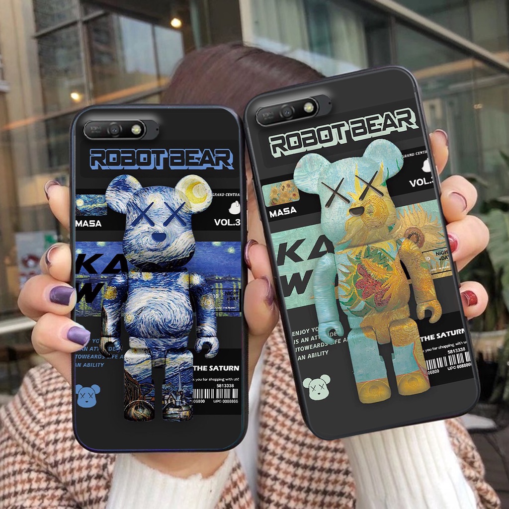 [HOT] ỐP LƯNG HUAWEI Y6 PRIME 2018 -Y6 PRO 2018- Y7 PRIME 2018- Y7 PRO 2018 GẤU BEARBRICK RẺ ĐẸP CHẤT LƯỢNG CAO