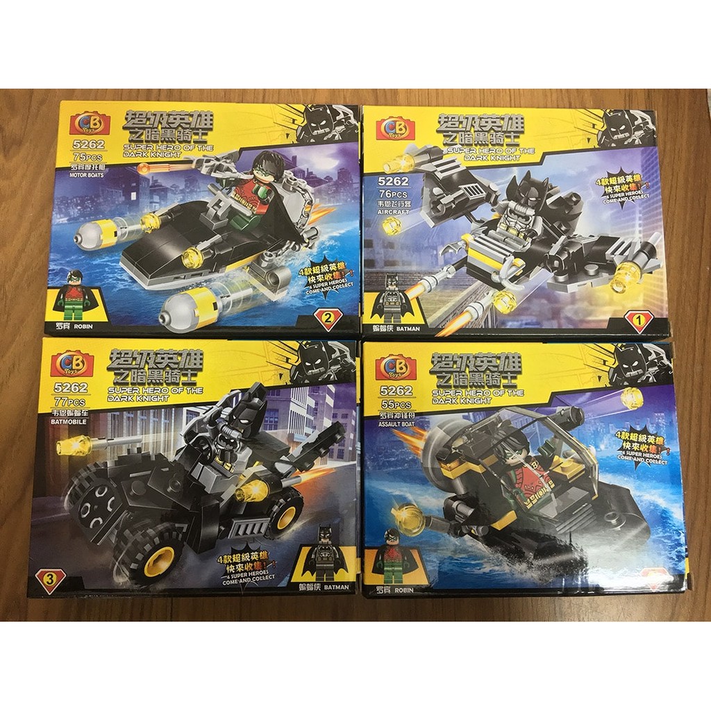 Bộ 4 hộp lắp ráp Super Hero of The Dark Knight