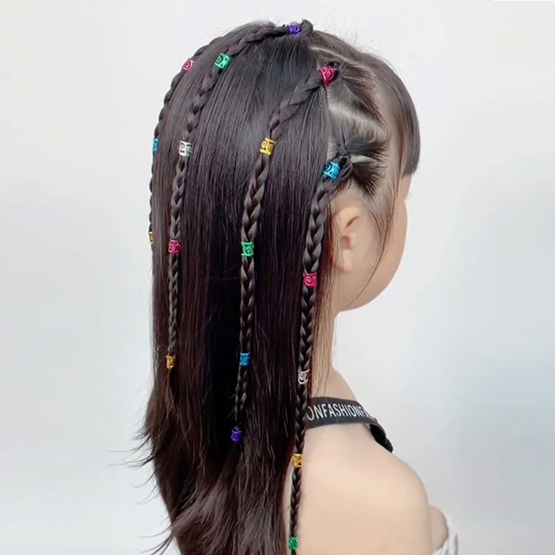 One Set 100 Kẹp Tóc Nhiều Màu Sắc Cá Tính