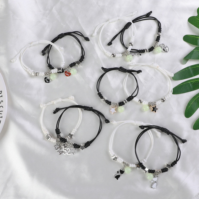 Set 2 Vòng Tay Dạ Quang Thời Trang Cho Cặp Đôi