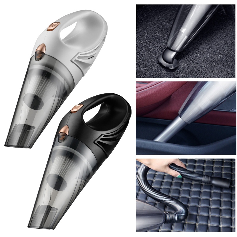Máy Hút Bụi Cầm Tay Không Dây Có Giác Hút Mạnh Sạc USB Cho Xe Hơi / Nhà Cửa