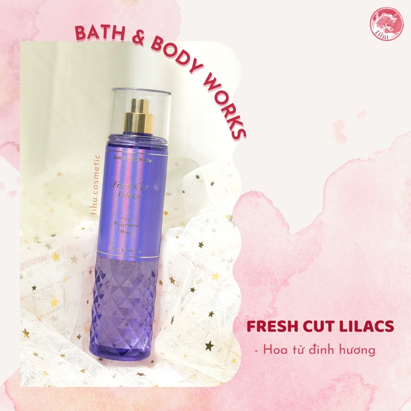 Top 5 xịt thơm body mist hương hoa Bath &amp; Body Works