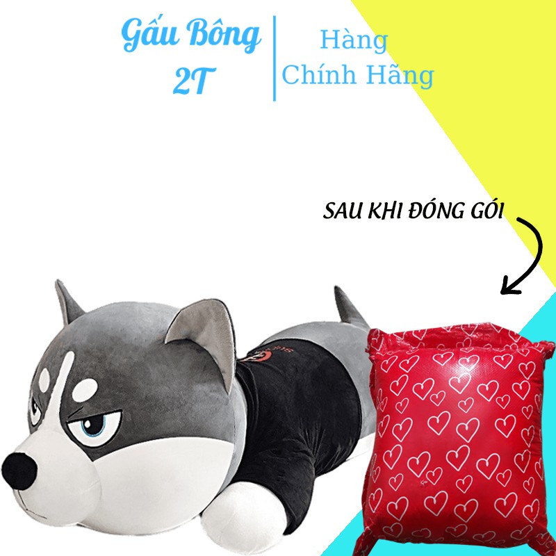 Gấu bông chó husky siêu to khổng lồ siêu đáng yêu. G02