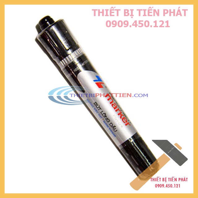 [GIÁ SỈ] Bút Lông Dầu Lớn THIÊN LONG PM-09 Xanh, Đen, Đỏ, 2 Đầu 6mm, 0.8mm Chuyên Ghi Thùng Giấy Carton, Bơm Mực Khi Hết