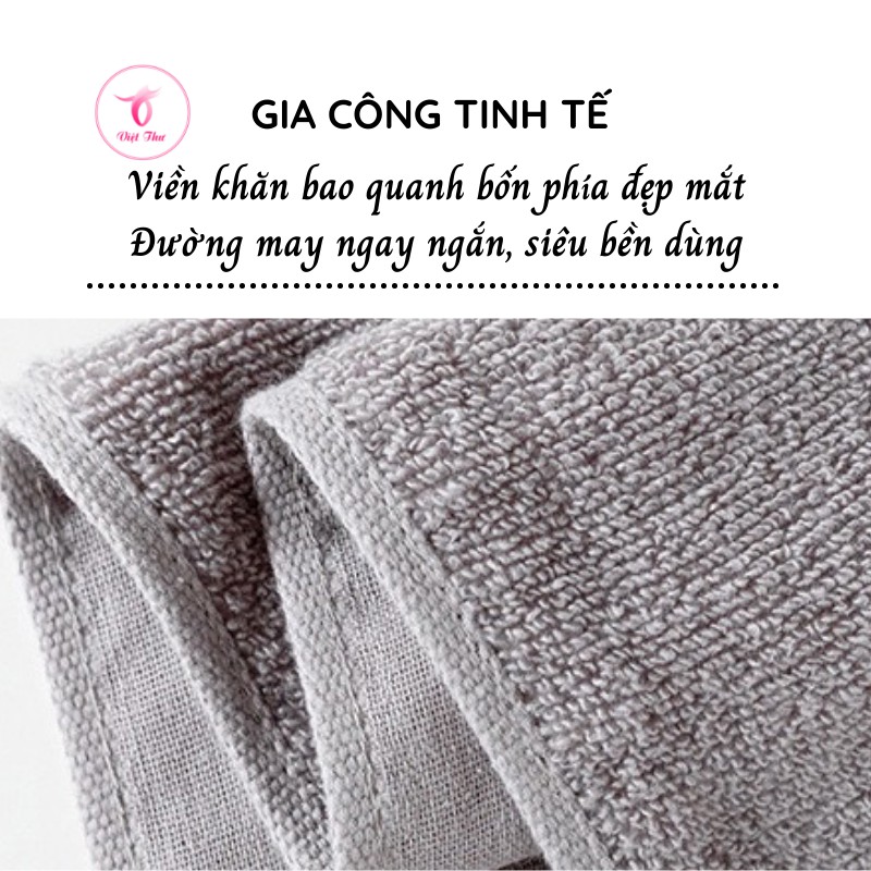 Khăn mặt trẻ em cotton hình tai thỏ cao cấp VIỆT THƯ, siêu mềm mại, siêu thấm hút, 50gr, 25x50cm