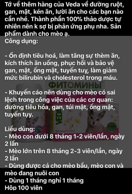 [Thanh lý]Veda hỗ trợ đường ruột