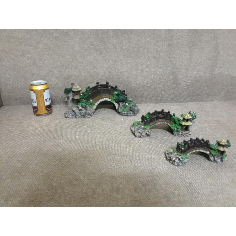 Cầu cong trang trí bể cá, bể thủy sinh, tiểu cảnh Cỡ nhỏ