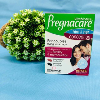 Viên uống tăng khả năng thụ thai Pregnacare HIM & HER và CONCEPTION TRYING FOR A BABY