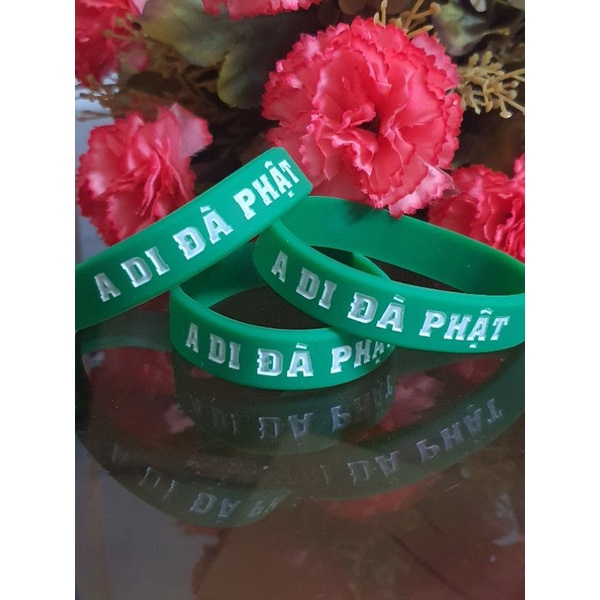 Vòng Tay A Di Đà Phật phát sáng Chữ ban đêm