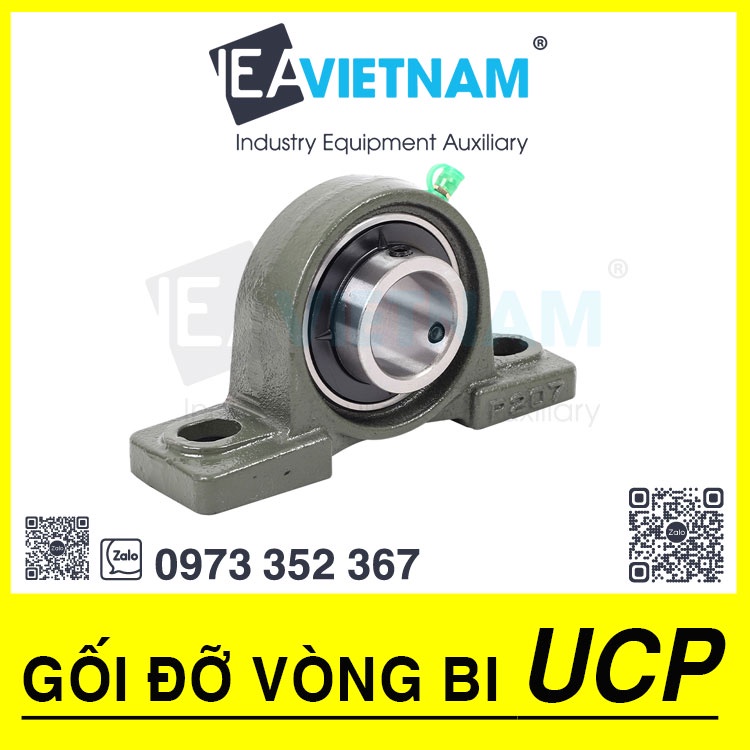 Gối đỡ vòng bi UCP 203 204 205 206 207 208 209 210 211 212 213 214 215 216 217 218 Gỗi đỡ trục 17 20 25 30 35 40 45 50