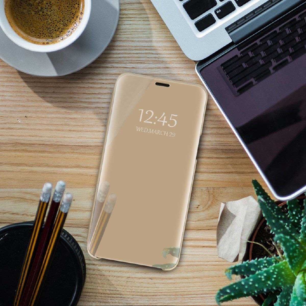 Ốp Lưng Nắp Gập Tráng Gương Cho Huawei Honor 8x 8c 7a 7x 9 10 20 Lite View 10 20 Play