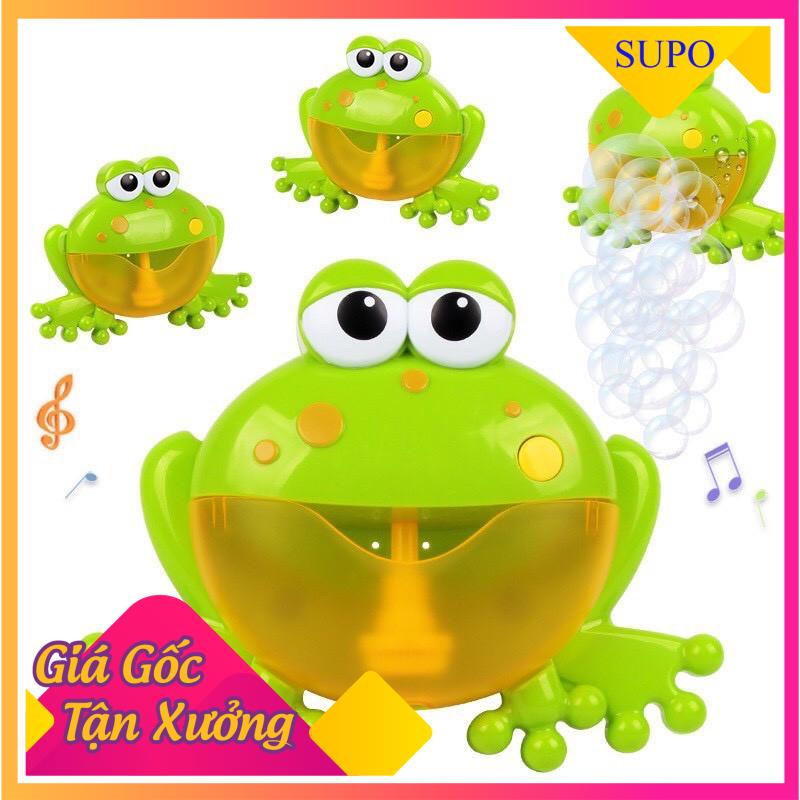 Đồ Chơi Bồn Tắm Tạo Bọt Cho Bé Hình Chú Ếch - Có Nhạc Vui Nhộn - Tiện Lợi