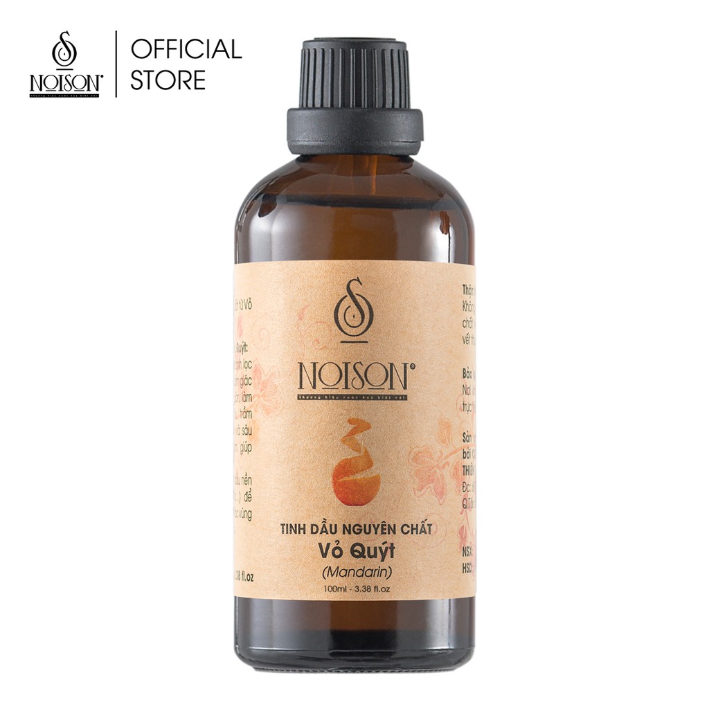 Tinh dầu Vỏ quýt Noison 100ML | Mandarin Essential Oil | Nhập khẩu Ấn Độ |