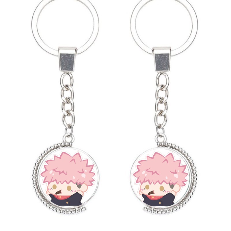 (Viền tròn) Móc khóa nhân vật JUJUTSU KAISEN VER TẬP THỂ DỤC anime chibi xinh xắn tiện lợi