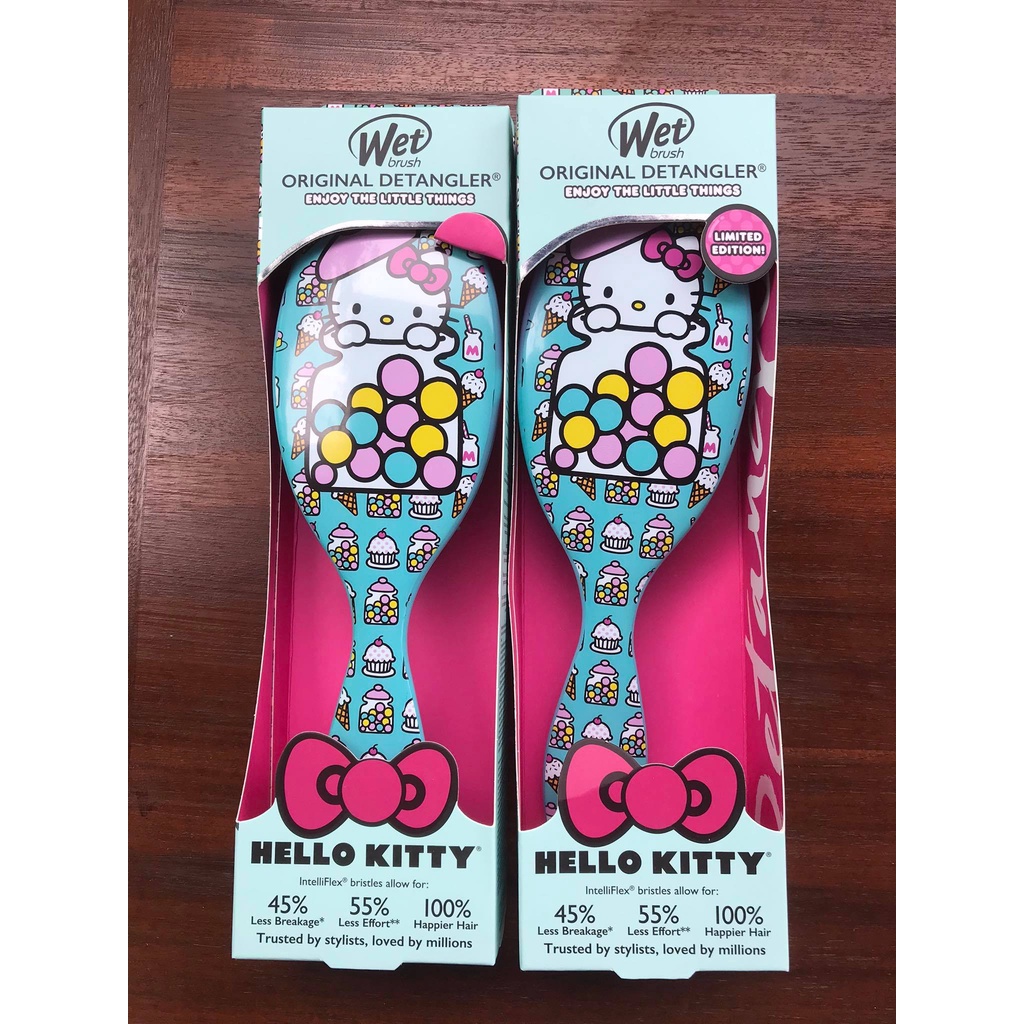 Lược gỡ rối Wet Brush Original Detangler Hello Kitty (có hộp đi kèm)