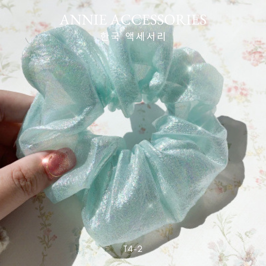 Buộc tóc Cột Tóc Vải Scrunchies nhiều màu ANNIE - T4-2