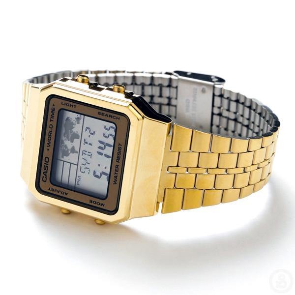 Đồng hồ Unisex nam dây kim loại CASIO A500WGA-9DF chính hãng