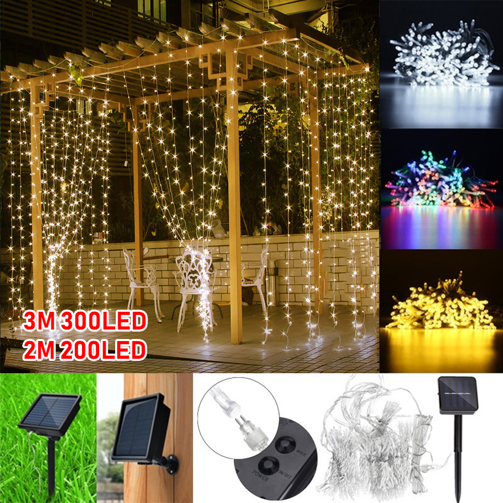 Dây Đèn Led Tròn Năng Lượng Mặt Trời Chống Thấm Nước Cho Trang Trí