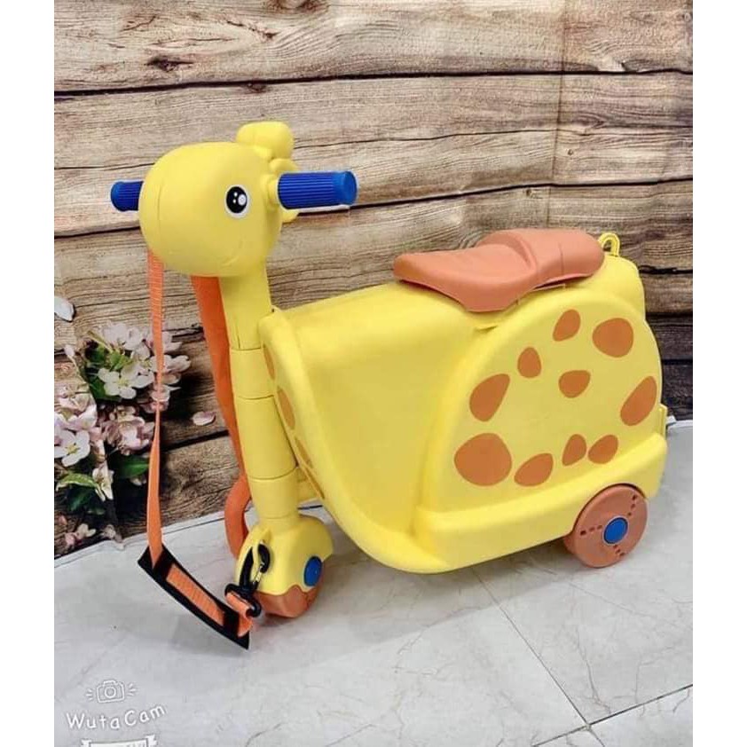 Vali kèm xe chòi chân cho bé Grow