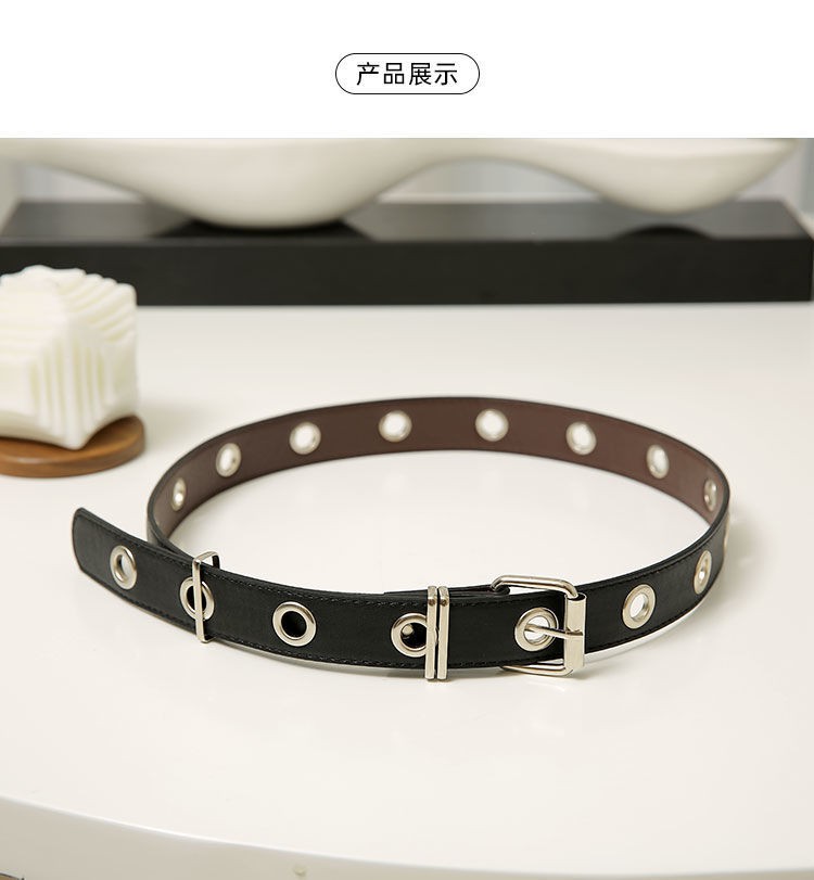 Thắt Lưng Da Phối Dây Xích Và Hình Bướm Phong Cách Hip Hop Jp5