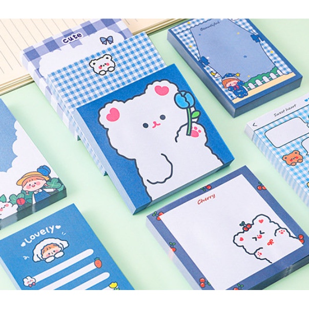 Giấy Note Ghi Chú Học Tập 50 tờ mẫu cute dễ thương