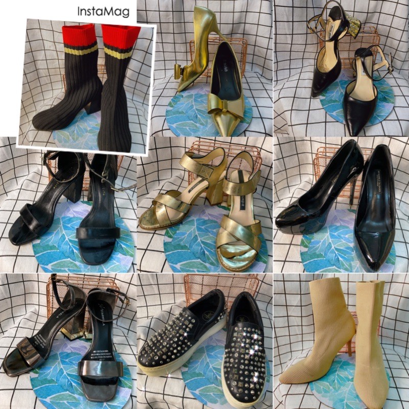 THANH LÝ SIZE 35 GIÀY CAO GÓT, SANDALS, BOOT QUẢNG CHÂU CAO CẤP SIZE 35