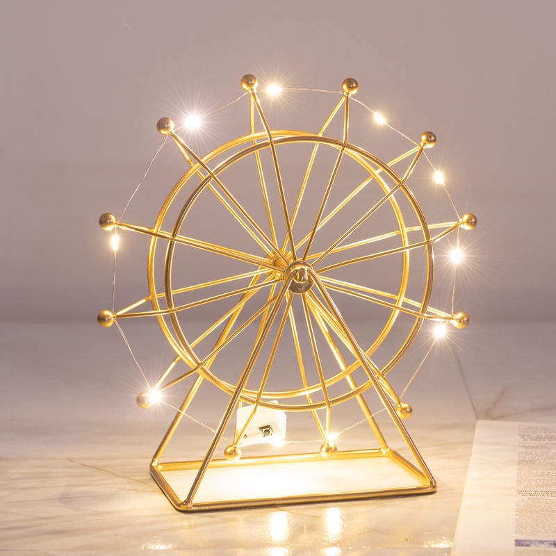☁▦☃Đồ trang trí bằng bánh xe Ferris Xoay Đồ trang trí hiên nhà kiểu Bắc Âu đồ trang trí nhà cao cấp