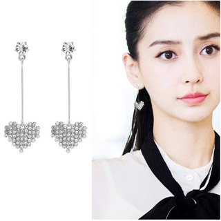 Hoa tai trái tim form dài Angela Baby Dương Dĩnh