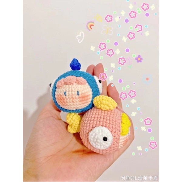 Móc khoá hình em bé cá handmade 🐠