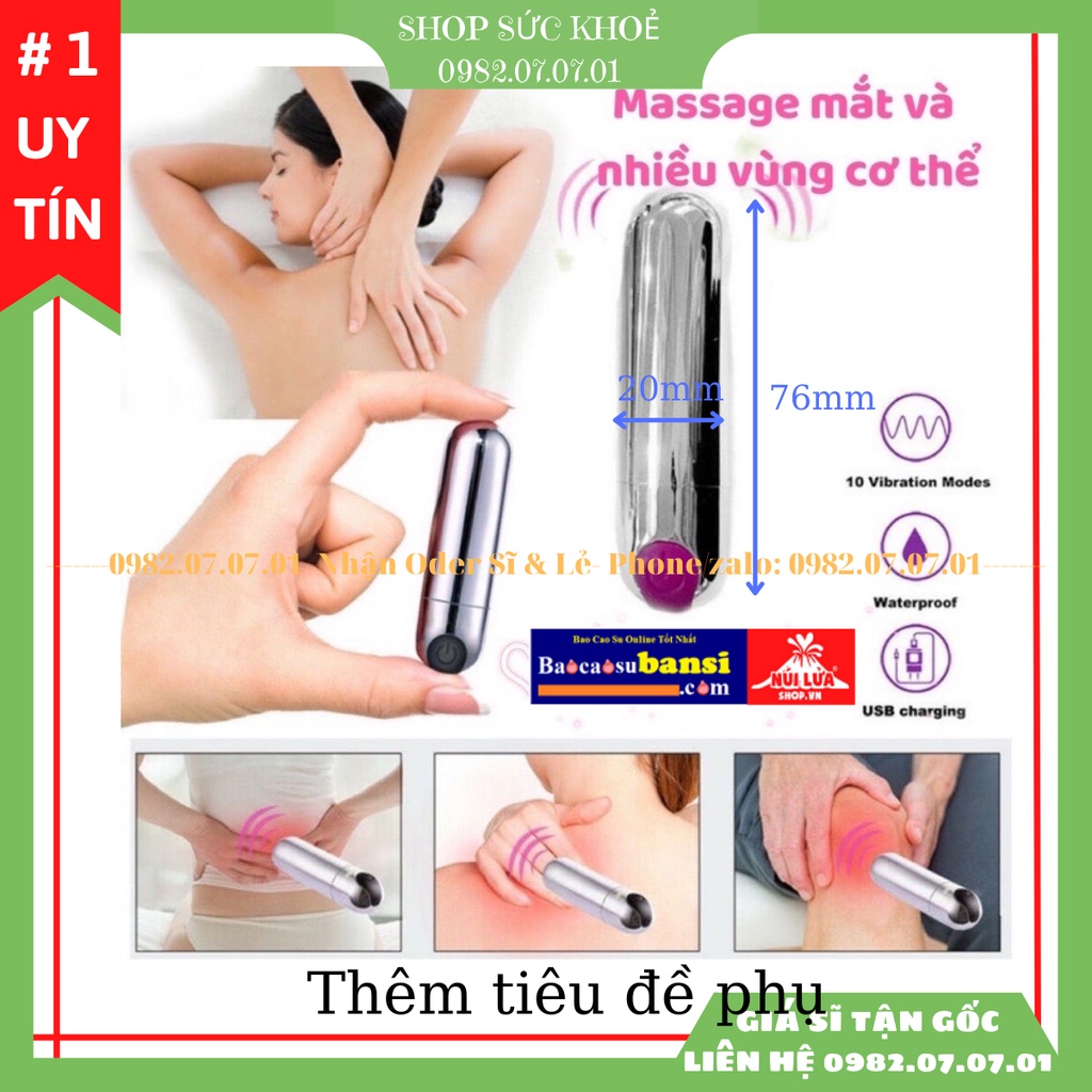 Máy Massage Mắt, Body Mini Cao Cấp, Với 10 Tần Số Chế Độ Rung Phù Hợp Giải Toả Đau Mỏi Các Vùng Cơ, Huyệt Trên Cơ Thể