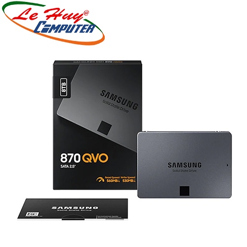 Ổ cứng SSD Samsung 870 QVO 8TB 2.5Inch SATA III (MZ-77Q8T0BW) Chính Hãng