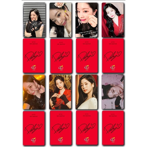 [Mua 2 giảm 30k, mua 3 tặng 1] Set card chữ kí Dahyun Twice
